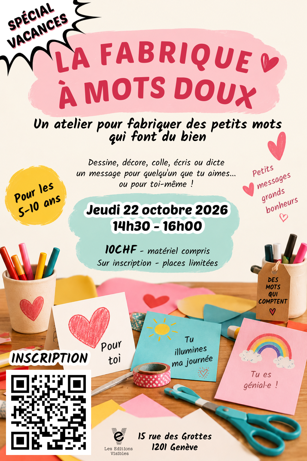 La fabrique à mots doux – Atelier créatif 5-10 ans