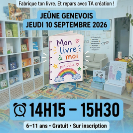 Atelier création mini-livre - Jeudi 10 septembre - 14h15