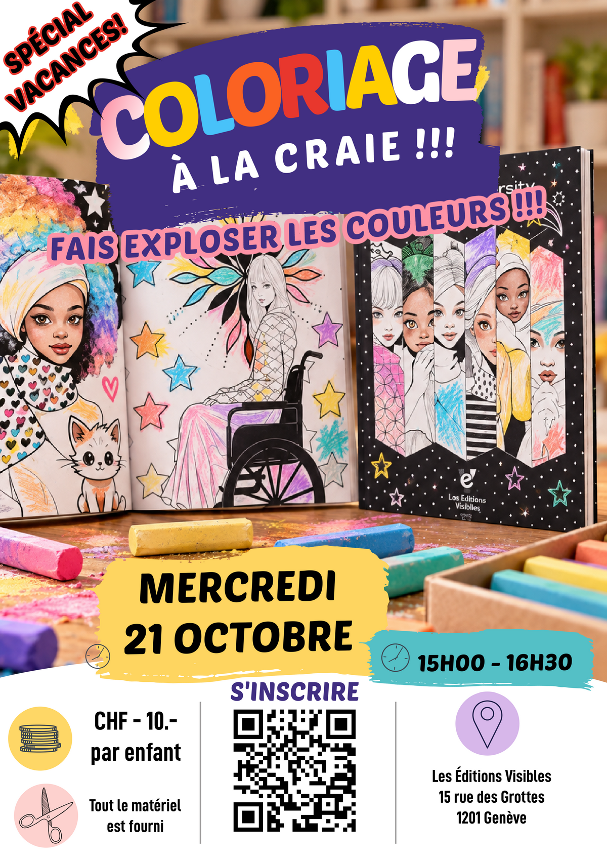 Atelier créatif 🎨 — Dessine à la craie !