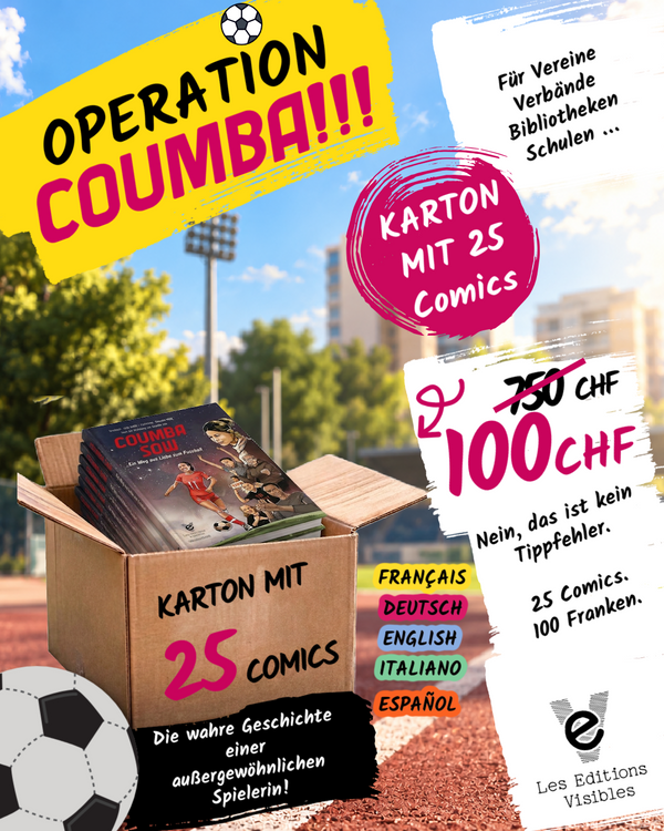 Operation Coumba : Karton mit 25 Comics (Deutsch) | Les Éditions Visibles