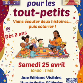 Atelier lecture 25 avril- Dès 2 ans 10h