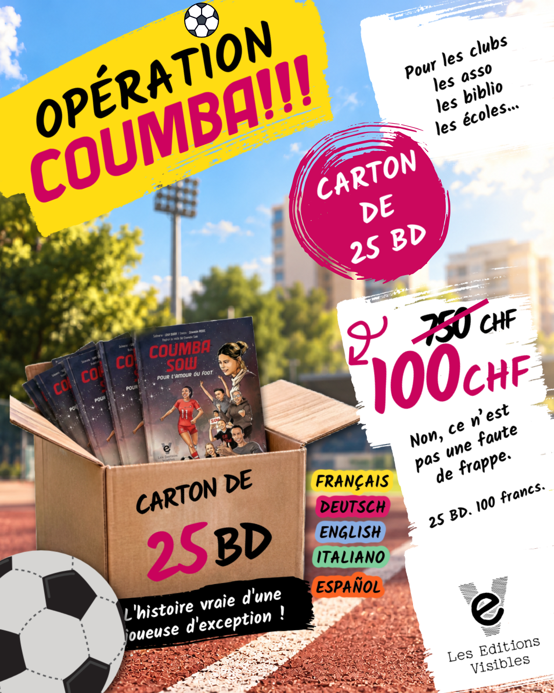 Opération Coumba : Carton de 25 BD (Français) | Les Éditions Visibles
