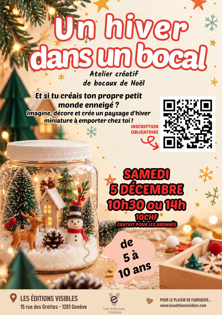 Un hiver dans un bocal – Atelier créatif