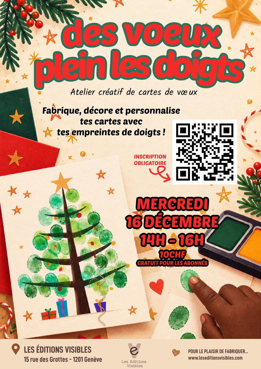 Des vœux plein les doigts ! | Atelier cartes de vœux à Genève