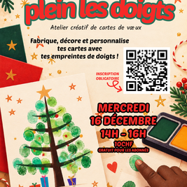 Des vœux plein les doigts ! | Atelier cartes de vœux à Genève