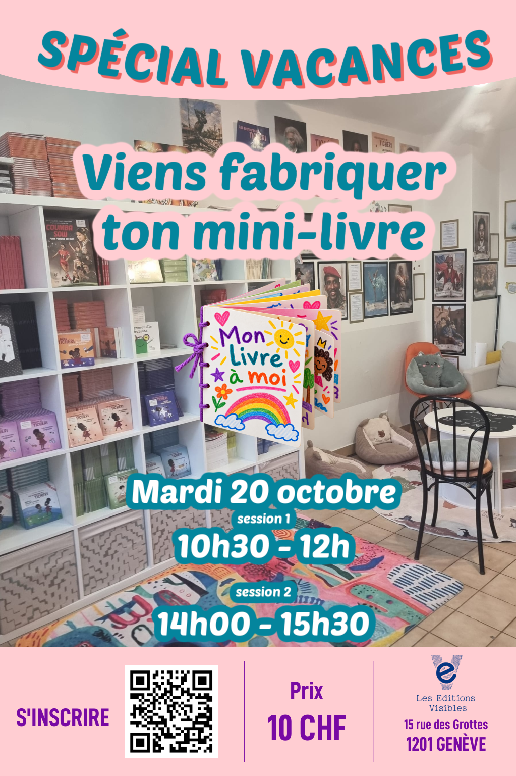Viens fabriquer ton mini-livre ! – Atelier créatif (14h)
