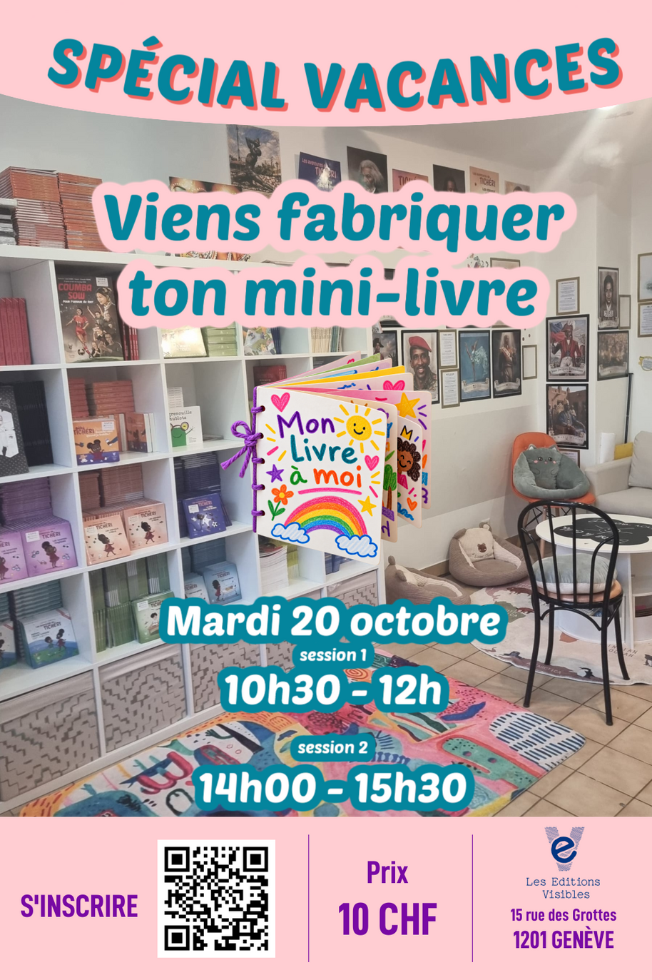 Viens fabriquer ton mini-livre ! – Atelier créatif (14h)
