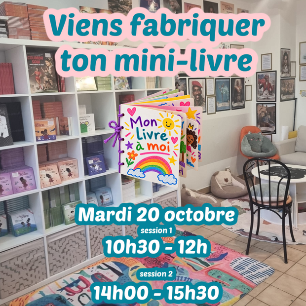 Viens fabriquer ton mini-livre ! – Atelier créatif